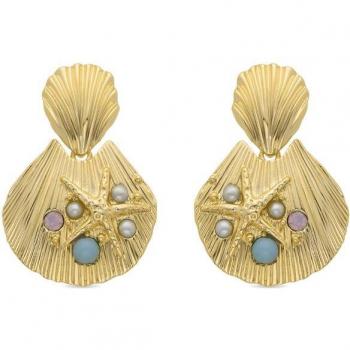 Luxenter: Pendientes Zintol, acabados en oro amarillo de 18k