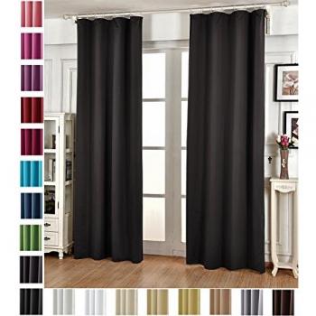 WOLTU Verdunkelungsgardine blickdicht 135x245 cm