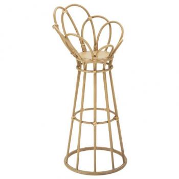 Maceta Industrial Redonda Metal Marrón Ø28x62cm