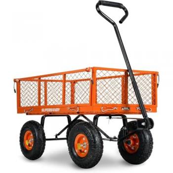 4‑Hundred Pound Hand Truck, Manual, Heavy Duty, Removable Mesh