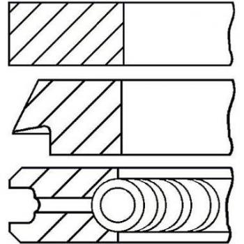 GOETZE ENGINE Piston Ring Kit 08-446100-00