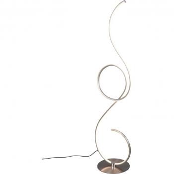 Jive Piantana Led Acciaio Satinato Con Dimmer A Pedale H.118Cm