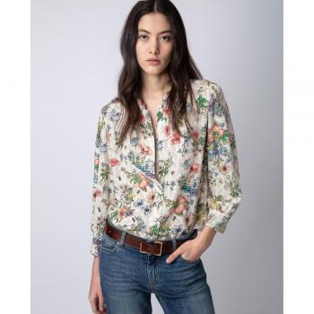 Blusa de mujer Zadig & Voltaire Tadeo de seda multicolor
