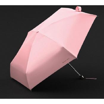 OLYCAT Mini Sonnenschirm 5‑Falt, UV‑Resistent, kompakte Tragetasche, stilvoll in Vinyl