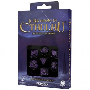 Dadi da Gioco Il Richiamo di Cthulhu, Set Nero/Viola