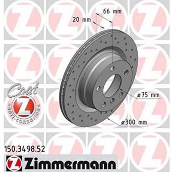 ZIMMERMANN Disco freno BMW 150.3498.52 34216792227 Dischi freni,Dischi dei freni