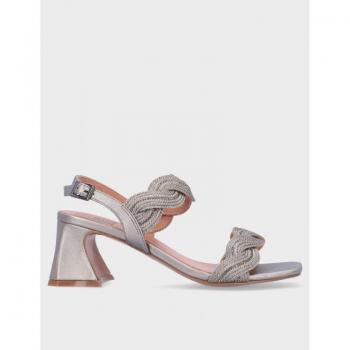 Sandal Zapatos marca Bibi Lou modelo 876Z94Hg-Plomo para mujer en color plateado