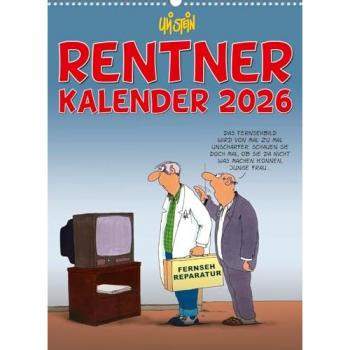 Uli Stein Rentnerkalender 2026: Monatskalender für die Wand