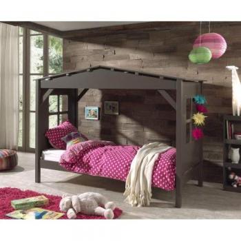 Vipack Grey Pine Captain Solo Bed Set, Dimensions: 217 x 109.5 x 160.5 cm