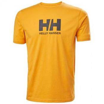 Männer‑Tee Helly Hansen gelb, Logo-HH