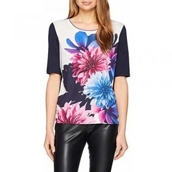 T-shirt Femme Gerry Weber 170234-35034, Multicolore (Blue/Candy/Weiß 8109), Taille Fabricant: 42