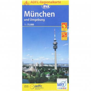 Fietskaart ADFC Regionalkarte MÃ¼nchen und Umgebung | BVA BikeMedia
