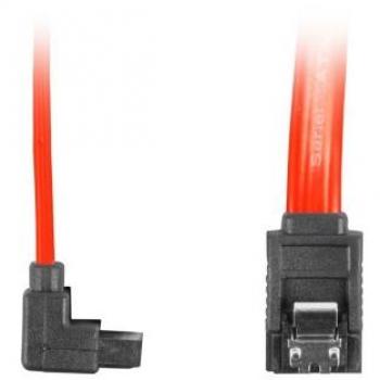 SATA III Datenkabel 6GB/s 70cm rot mit Metallverriegelung