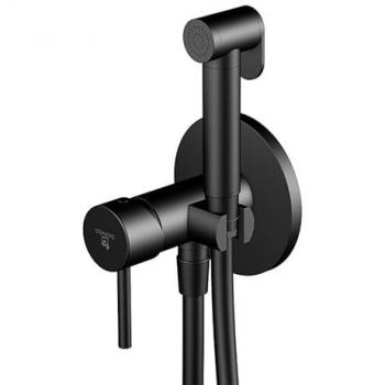 Steinberg 100 - Mitigeur de bidet encastré, douche incluse, noir mat 100 1350 S