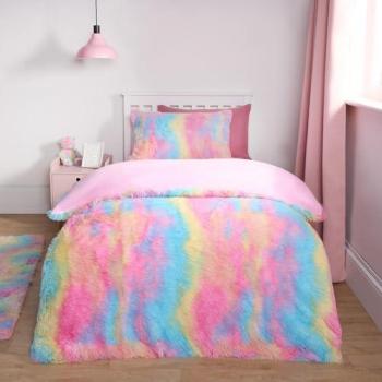 Tie Dye Fluffy Duvet Cover Set
