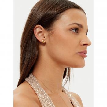 Earrings Fluid Plata Dorada Guess Mujer