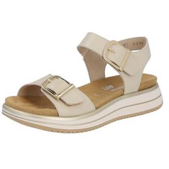 Sandalias Beige para Mujer con Ajuste Velcros Remonte