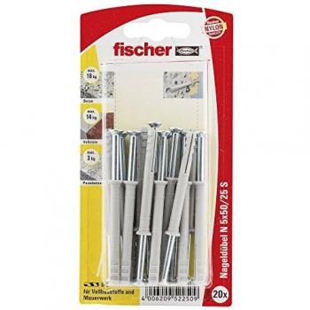 Chevilles à clou Fischer N S slagpluggen 5x50/25mm