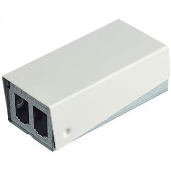 Metz Connect Aufputzmodulgehäuse 2 Port, reinweiß RAL 9010