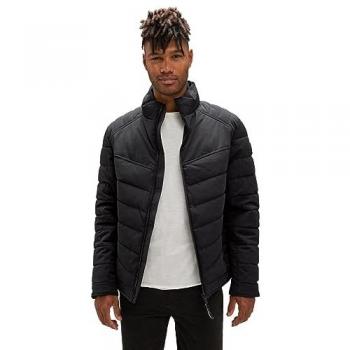 STREET ONE MEN Winterjacke Stehkragen - Schwarz - S