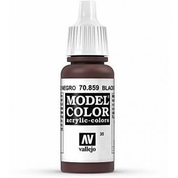 Vallejo, Acrylfarbe, 17 ml Schwarz Rot/Cadmium Braun
