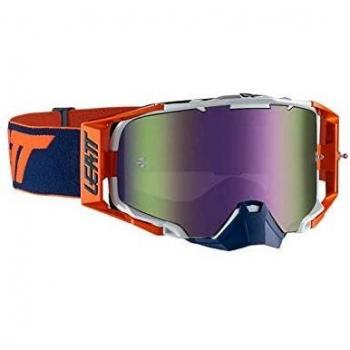 Leatt Velocity 6.5 Roll-Off Occhiali Motocross Blu Arancione Taglia Unica