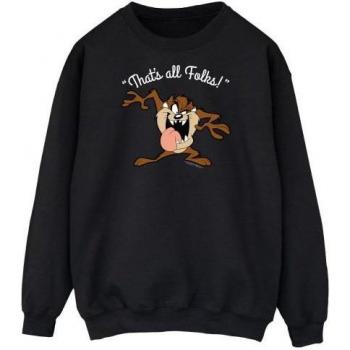 Sudadera con Capucha Taz Looney Tunes “That’s All Folks” – Hombre, Azul Marino, XXL