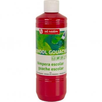 Bote de Témpera Escolar de 500 ml Art Creation Rojo Primario Magenta