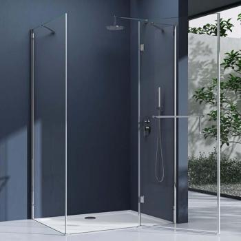 Cabine de Douche Sogood Ravenna 75x140cm Verre de Sécurité 6mm