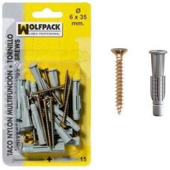 Cheville multifonction WOLFPACK + vis MU 8x50 mm (10 unités)