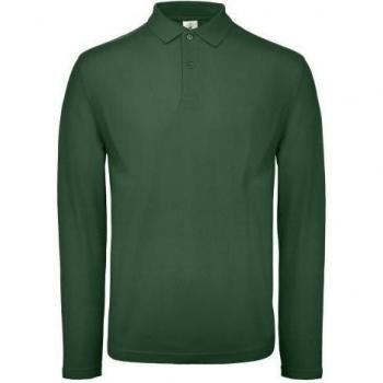 Polo de Manga Larga Hombre Color Naranja