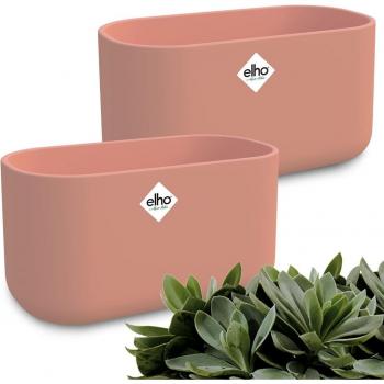 Gardebruk - Blumentopf Sets b.for soft duo 27x14x13cm länglich Übertopf Pflanzentopf Pflanzenkasten Blumenkübel Blumenkasten Kunststoff Pflanzkübel