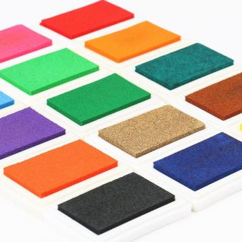 Rubber Stamps Ink Pad for Fabric Wood Paper