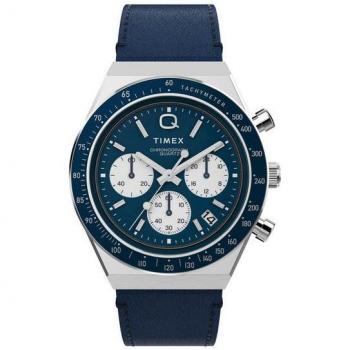 Timex Q-01 Blau – Unisex-Quartzchronograph