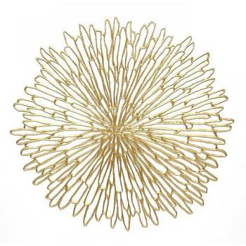 Gilded Bloom Vinyl Table Mat