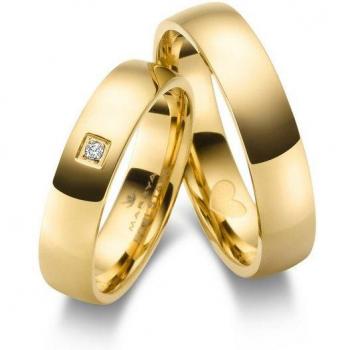 Goldfarbener Edelstahl-Ehering MARRYA – Partnerring für Damen