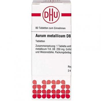 DHU Aurum metallicum D8 Tabletten, 80 Stück