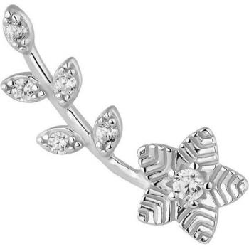 Pendiente Flavia Earcandy en Plata Bañada en Rodio