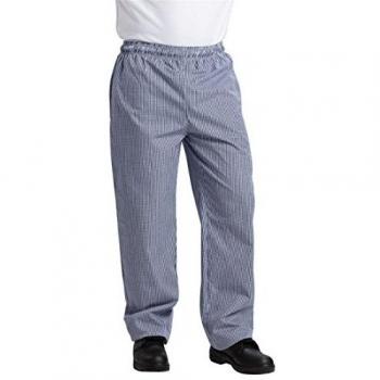 Whites Vegas Chef Pants Medium Blue & White Check