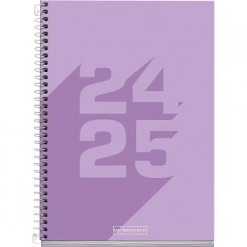Agenda Escolar Miquelrius con Semana Vista Malva 2024-25