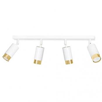 EMIBIG LIGHTING Emibig HIRO Barra Foco Techo Blanco/Oro 4x GU10