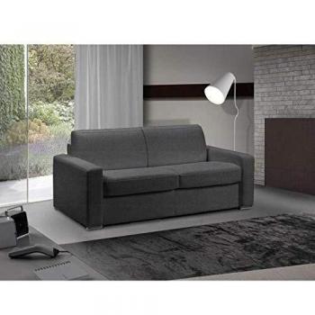 Canapé convertible EXPRESS 3/4 places en microfibre gris graphite