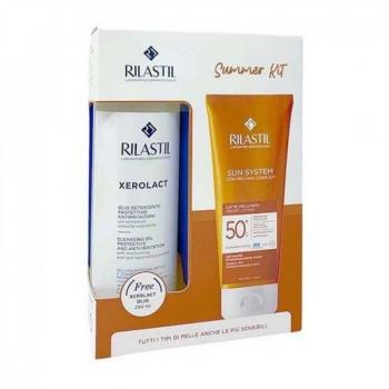 Rilastil sun system latte vellutato 250 ml + xerolact olio 250 ml