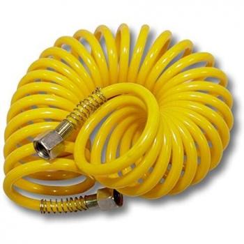 Wiltec Druckluftspiralschlauch 2X G 12,91 mm (1/4) Innengewinde 5 m