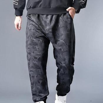 Joggers de estilo Hip-Hop masculino con diseño floral
