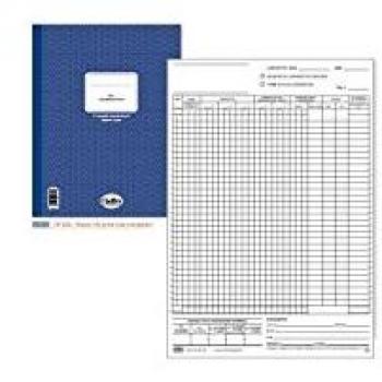 Registro corrispettivi con doppia copia autocopiante di 13 fogli (Blocco CIERRE ITALY modello 827, cm. 29,7x21,5 - 13x2)