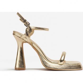 MIM ALAIA DORADO - Sandalias elegantes de tacón