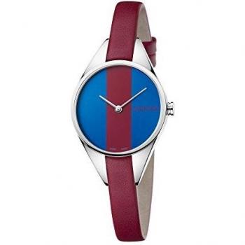 Calvin Klein Damen-Klassiker Analoguhr mit Quarzwerk und Lederarmband – K8P231UN