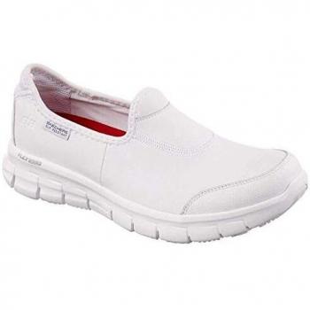 Skechers Laboratorio Suave Fit – SureTrack 76536 Color Blanco