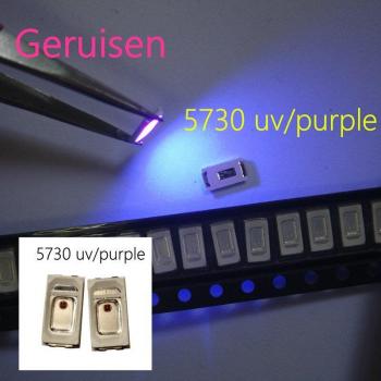 Chip de luz LED SMD 5730 UV/púrpura 50 Uds